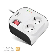 قیمت و خرید محافظ 2 خانه ارت دار با کلید و کابل 5 متر آنالوگ پارت الکتریک کد 8790