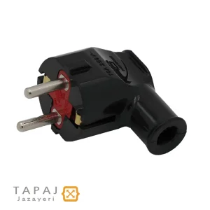 دوشاخه خانگی رنگ مشکی پارت الکتریک کد 5519