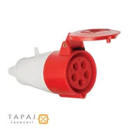 سوکت صنعتی 16×5 مادگی سیار پارت الکتریک کد 585