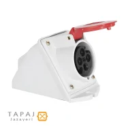 عکس سوکت صنعتی 32*4 مادگی ثابت پارت الکتریک کد 396