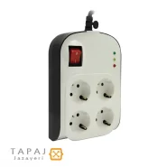 قیمت محافظ 4 خانه ارت دار با کلید و کابل 3 متر آنالوگ پارت الکتریک کد 8792