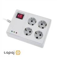 قیمت و خرید محافظ 4 خانه کامپیوتر آنالوگ با کابل 3 متر پارت الکتریک کد 894