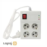 خرید محافظ 4 خانه کامپیوتر آنالوگ با کابل 5 متری پارت الکتریک کد 773