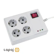 خرید و قیمت محافظ 4 خانه کامپیوتر آنالوگ با کابل 5 متر پارت الکتریک کد 773