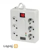 خرید محافظ 6 خانه دیجیتالی با کابل 5 متر پارت الکتریک کد 2160