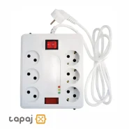 خرید و قیمت محافظ 6 خانه دیجیتالی با کابل 5 متر پارت الکتریک کد 2160
