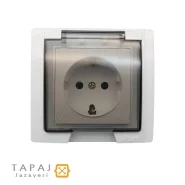 قیمت پریز ارت دار بارانی توکار با مغزی سرامیک پارت الکتریک مدل آذین کد 7240