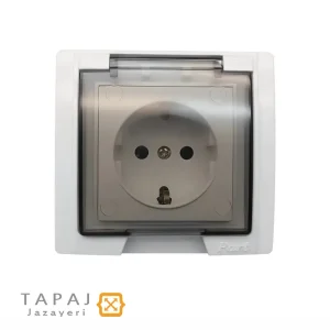 قیمت پریز ارت دار بارانی توکار با مغزی سرامیک پارت الکتریک مدل آذین کد 7240