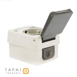 قیمت پریز ارت دار بارانی روکار پارت الکتریک مدل برکه کد 132