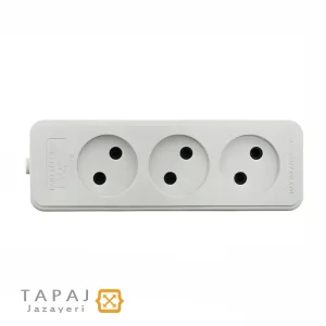 خرید پریز سیار 3 خانه بدون ارت بدون کلید بدون کابل پارت الکتریک مدل شهاب کد 999