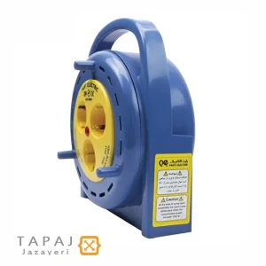 خرید پریز سیار 3 خانه ریلی ارت دار با کابل 10 متر پارت الکتریک کد 535