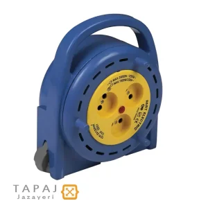 قیمت و خرید پریز سیار 3 خانه ریلی بدون ارت با کابل 12 متر پارت الکتریک کد 5141