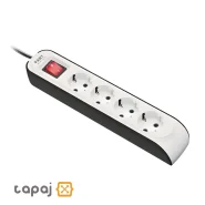 قیمت پریز سیار 4 خانه ارت دار با کلید و کابل 3 متر پارت الکتریک کد 8758