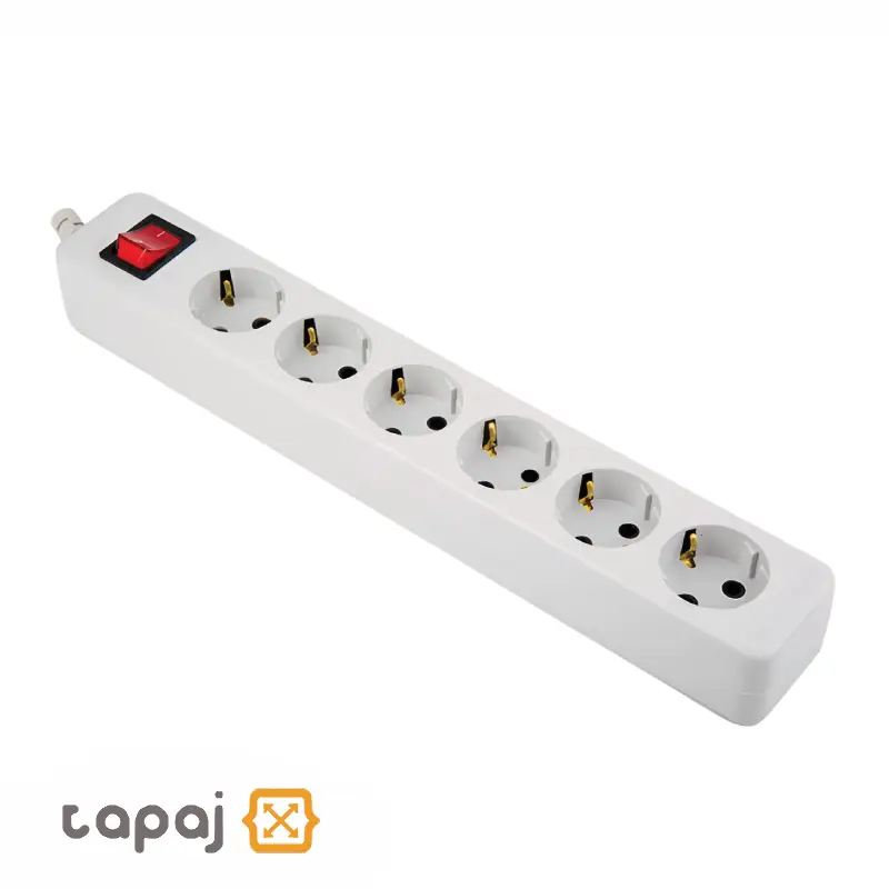 پریز سیار 6 خانه ارت دار با کلید و کابل 5 متر پارت الکتریک مدل نیک کد 992 1 قیمت پریز سیار 6 خانه ارت دار با کلید و کابل 5 متر پارت الکتریک مدل نیک کد 992