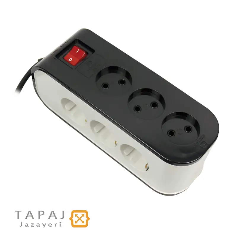 پریز سیار 9 خانه با کابل 1.8 متر پارت الکتریک مدل شهاب 3 خرید پریز سیار 9 خانه با کابل 1.8 متر پارت الکتریک مدل شهاب کد 5142