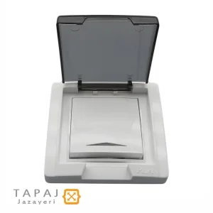 خرید کلید تبدیل بارانی توکار پارت الکتریک مدل آذین کد 7244