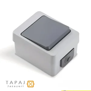 قیمت کلید تک پل بارانی روکار پارت الکتریک مدل برکه کد 73