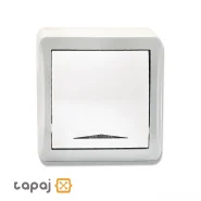 خرید کلید تک پل روکار برند پارت الکتریک مدل شهاب کد 4045