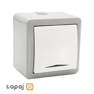 کلید تک پل روکار برند پارت الکتریک مدل شهاب کد 4045