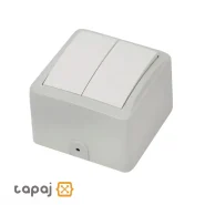 قیمت کلید دو پل روکار برند پارت الکتریک مدل شهاب کد 4046
