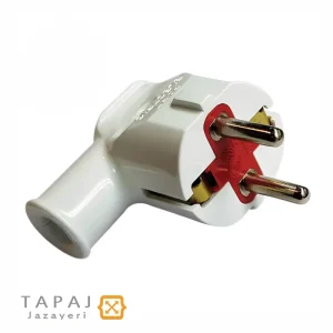 دوشاخه خانگی رنگ سفید پارت الکتریک کد 5518