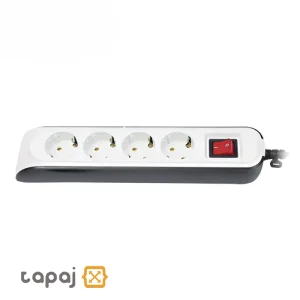 قیمت پریز سیار 3 خانه ارت دار با کلید و کابل 1.8 متر پارت الکتریک کد 8760