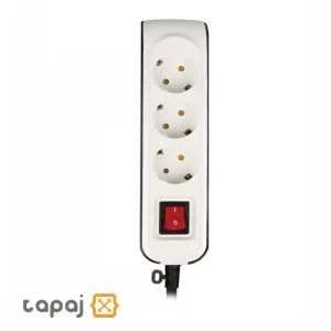 قیمت پریز سیار 3 خانه ارت دار با کلید و کابل 5 متر پارت الکتریک کد 8762