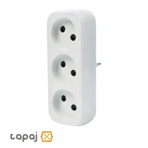 خرید پریز سیار 3 خانه بدون ارت با دوشاخه پارت الکتریک مدل شهاب کد 2200