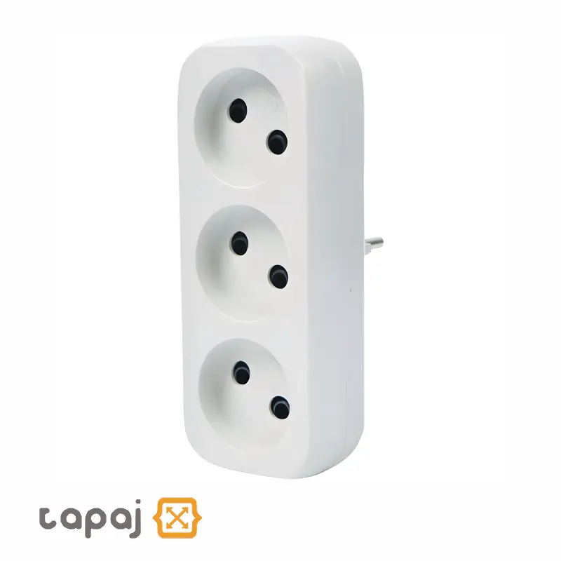 پریز سیار 3 خانه بدون ارت با دوشاخه پارت الکتریک مدل شهاب کد 2200 1 خرید پریز سیار 3 خانه بدون ارت با دوشاخه پارت الکتریک مدل شهاب کد 2200