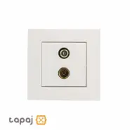 خرید مکانیزم با قاب پریز آنتن ماهواره بهداد الکتریک مدل ورتکس کد 237