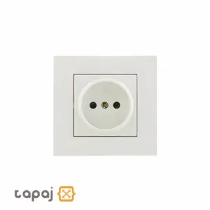 خرید مکانیزم با قاب پریز بدون ارت مغز سرامیکی بهداد الکتریک مدل ورتکس کد 221