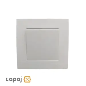 خرید مکانیزم با قاب کلید تک پل بهداد الکتریک مدل ورتکس