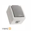 قیمت پریز بارانی ارت دار روکار با مغزی سرامیک بهداد الکتریک کد 181