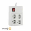 خرید محافظ 4 خانه با کلید و کابل 5 متر مغز سرامیک بهداد الکتریک