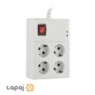 خرید محافظ 4 خانه با کلید و کابل 5 متر مغز سرامیک بهداد الکتریک
