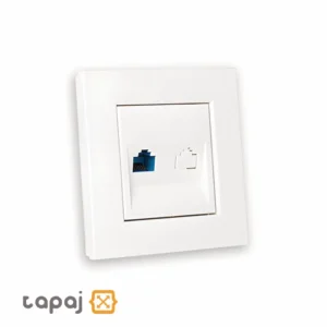 خرید مکانیزم با قاب پریز شبکه بهداد الکتریک مدل ورتکس