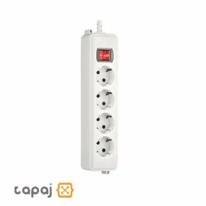 خرید پریز سیار ارت دار 4 خانه بدون کابل مغز سرامیک بهداد الکتریک مدل نیکان