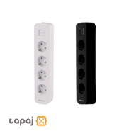 سیم سیار 4 خانه ارت دار هادرون کد P24 همه رنگ ها