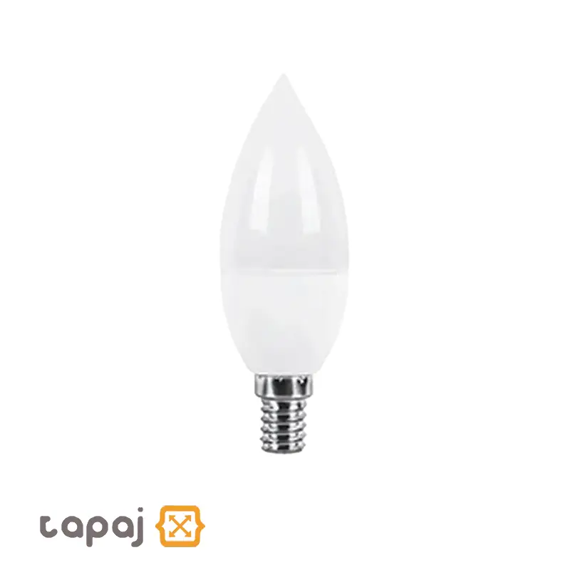 لامپ LED شمعی ۶ وات مات E14 1 لامپ LED شمعی ۶ وات مات E14