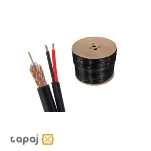 كابل RG59 با برق CCA مغز CCA 08 شيلد 80