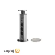 Melloni 10008 3-Outlet 2-USB Pop-up Socket
