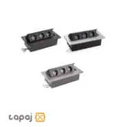 Melloni 10016 Recessed 3-Outlet Cabinet Socket